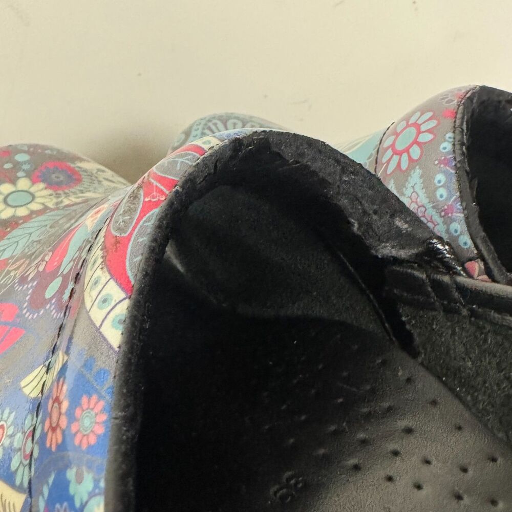 Dansko Paisley Floral Professional Clogs Nursing Shoes EU 39 US 8.5-9 - Picture 7 of 9